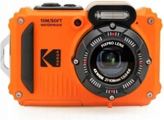 Kodak WPZ2 Компактен Фотоапарат 16МР Оптично Увеличение 4x Оранжева