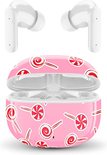 Cellular Line Music Sound In-ear Bluetooth Handsfree Ακουστικά με Θήκη Φόρτισης Sweet
