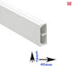 Kabelkanal 40x16mm Ega Zt/3 Zwei Abteilungen Stange 3m