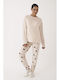 Promise Winter Women's Pyjama Set Pink