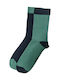 ME-WE Damen Einfarbige Socken Black-green 2Pack