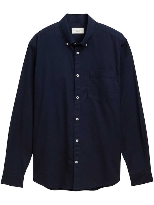 Tom Tailor Oxford Langärmlig Hemd Blue