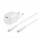 Sandstrom с USB-C порт и кабел USB-C - USB-C 30W Power Delivery Бял
