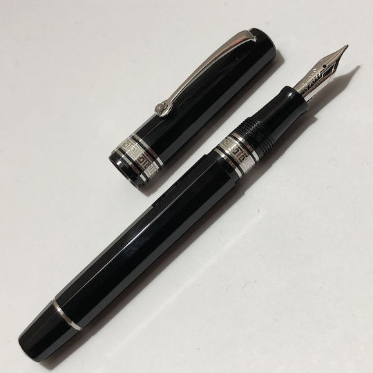 Omas Food Machinery Black Fountain Pen with Black Ink