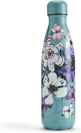 Chilly's Original Series Floral Μπουκάλι Θερμός Ανοξείδωτο BPA Free 500ml Floral Feathered Florals