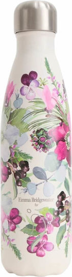Chilly's Emma Bridgewater Thermos Bottle Stainless Steel BPA Free 500ml Winter Flowers