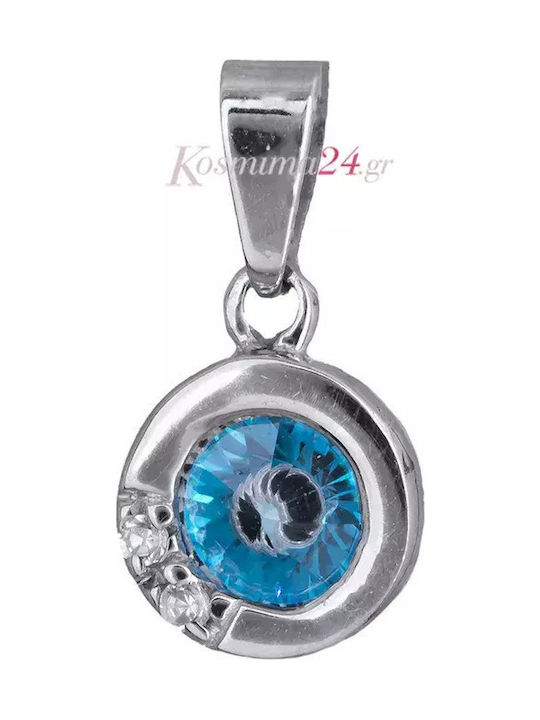 Kreuzanhänger aus Weißgold 14K