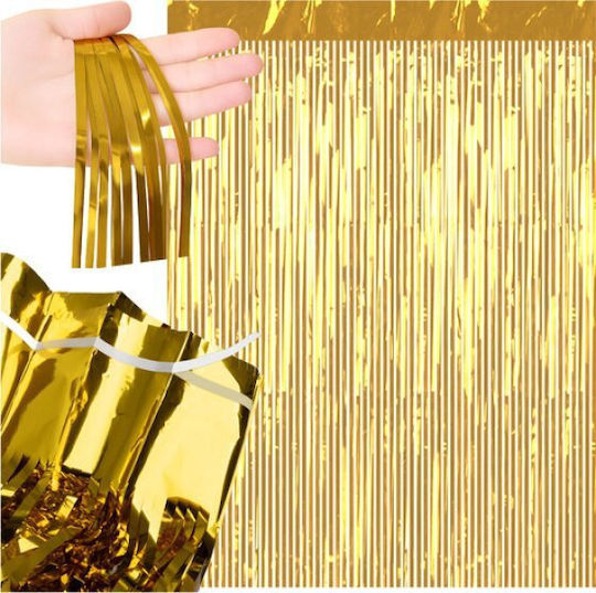 Ruhhy Decorative Curtain 2x1m Gold 26173 18453-0