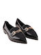 Лачени Дамски Loafers в Черен Цвят