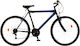 Comfort 26" Schwarzes Mountainbike mit 18 Geschwindigkeiten