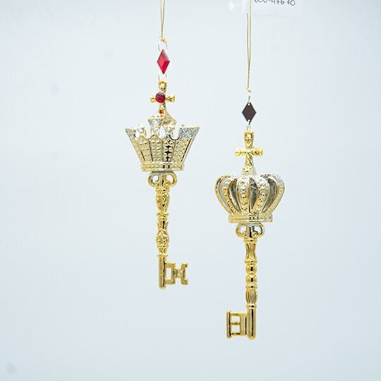 Eurolamp Suspendata Amulet Cheie Auriu din Plastic 5.5x17.3cm 1buc (Diverse modele)