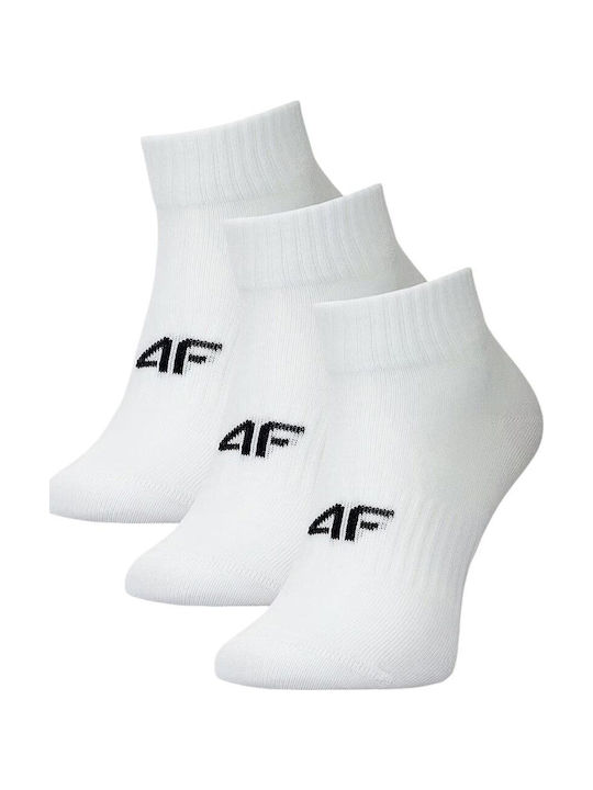 4F Спортни Чорапи Бели 3 чифта