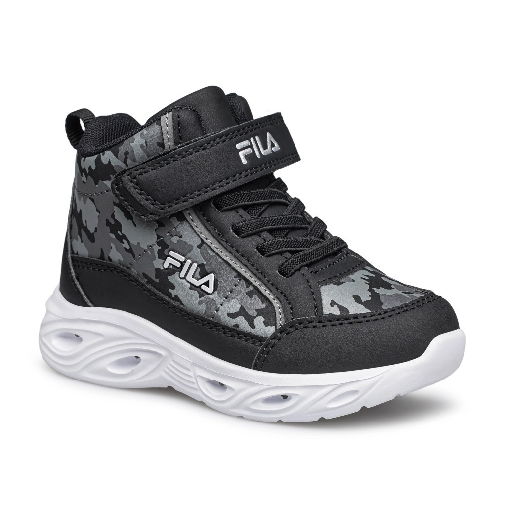 Fila Flash Gordon Kinder Sneakers Hoch mit Klettverschluss Schwarz
