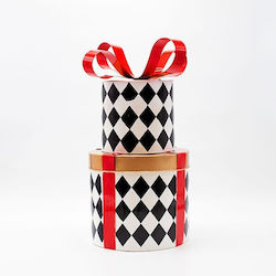 Metalice Cadouri Negru Carou Roșu 40cm