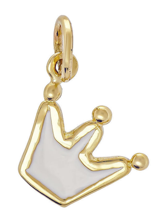 Kiriakos Gofas Kids Pendant Theme Crown in 14K Gold
