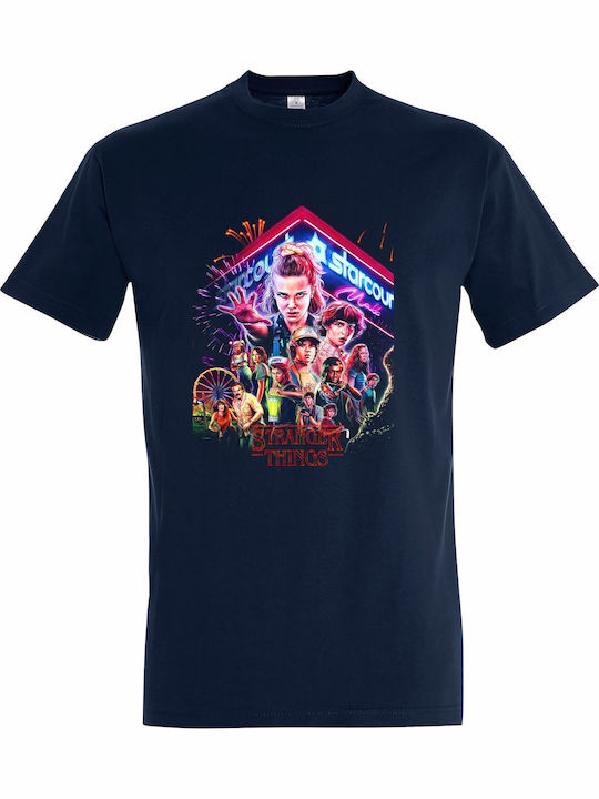 Kids' T-shirt French Navy Stranger Things Uniqu...