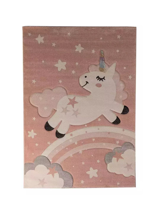 Tzikas Carpets 76775-255 Παιδικό Χαλί Ροζ 160x230cm
