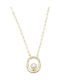 Sorelly Charm Geometric Placat cu aur cu Perle