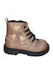 Kids Boots with Zipper Beige