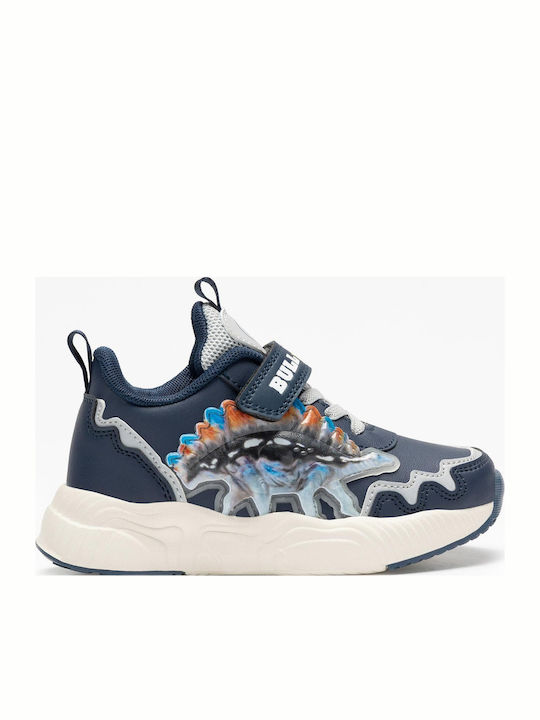 Παιδικά Sneakers με Σκρατς & Φωτάκια Μπλε