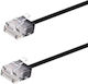 Powertech U/UTP Kat.6a Ethernet Netzwerkkabel 1m Schwarzes
