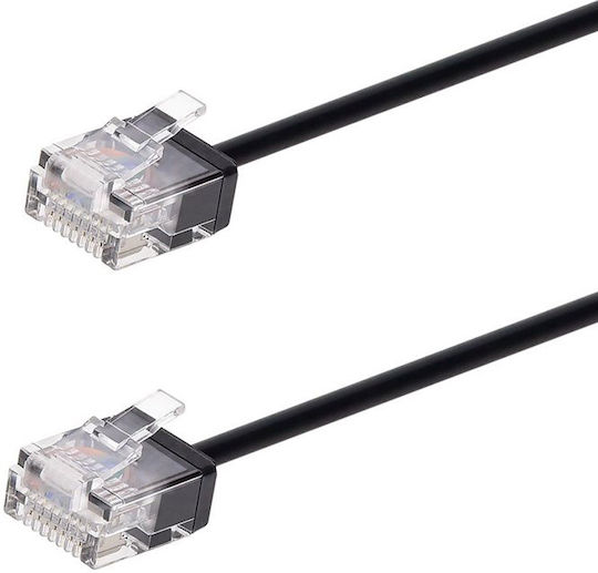 Powertech U/UTP Kat.6a Ethernet Netzwerkkabel 0.15m Schwarzes