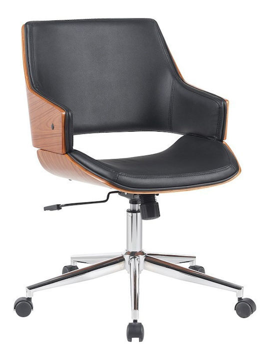 Pakketo Stuhl Büro mit Armen Setulo 332-000017 Black Velvet-Black Metal