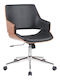 Pakketo Stuhl Büro mit Armen Setulo 332-000017 Black Velvet-Black Metal