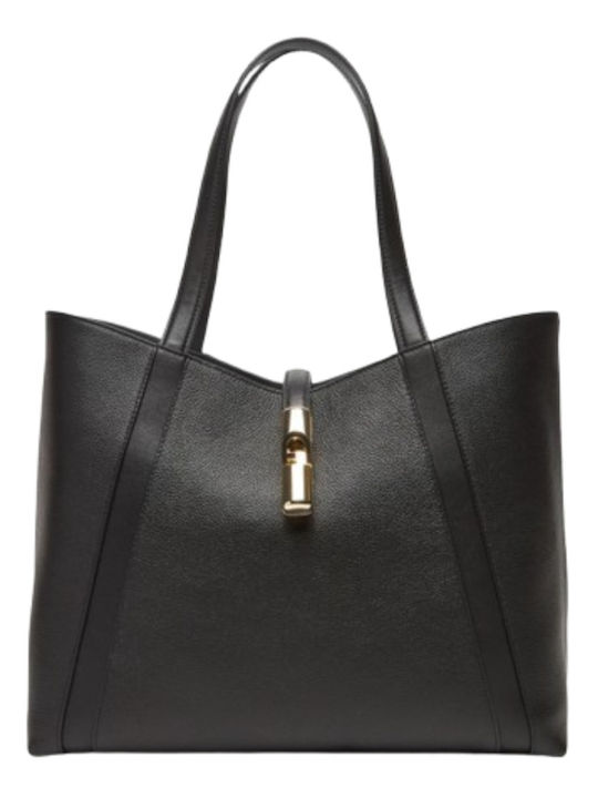 Goccia L Leather Women's Bag Tote Handbag Black