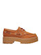 Street Women's Boat Shoes in Orange Color