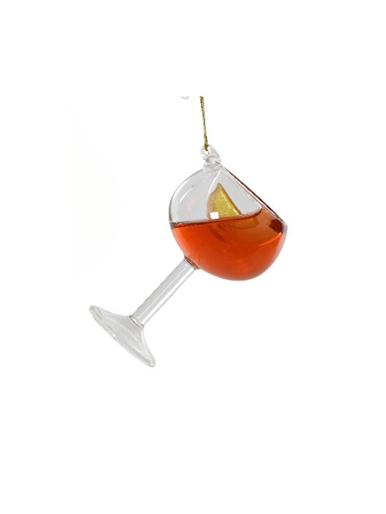 Ornament suspendat Pahar De sticlă Roșu 6x10buc