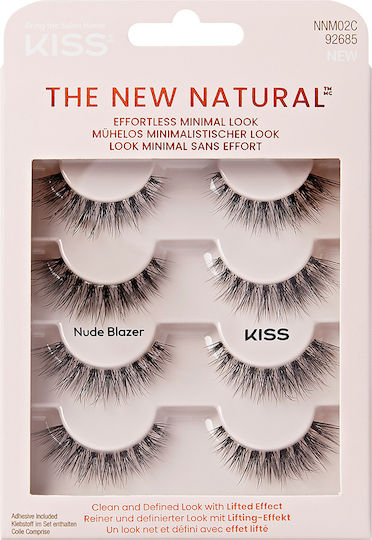 Falsche Wimpern Mehrfachpack Wimpernlifting Effekt Nude Blanzer Nnm02c Kiss 4 Stück