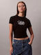 Logo Graphic Γυναικείο T-shirt Μαύρο