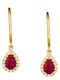 Ohrringe aus Gold 18K mit Diamant