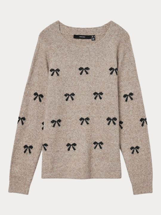 Vero Moda Doffy Damen Langarm Pullover Moon Rock