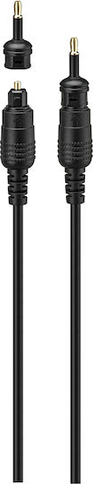 LOGIK Optical Audio Cable TOS male - TOS male Μαύρο 1.5m