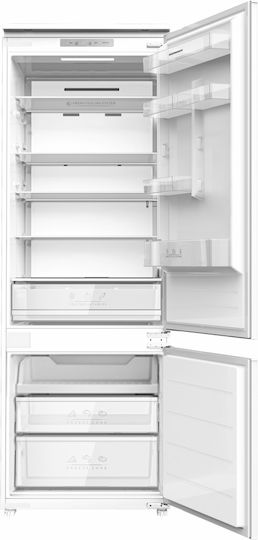 Heinner Eingebauter Kühl-Gefrierkombination 403Es NoFrost H195.3xB69xT55cm. Weiß HCNF-BIM403INVD