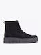 Torhill Cozy Suede Γυναικεία Μποτάκια Μαύρα