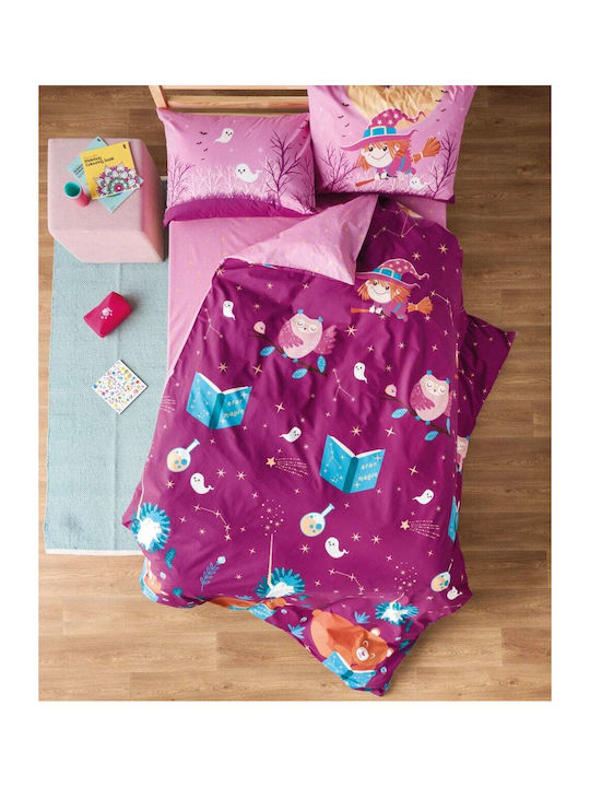 Kentia Hans Kids Cotton Pillowcase Set 50x70cm Pink-purple