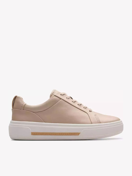 Clarks Hollyhock Γυναικεία Sneakers Sand Leather
