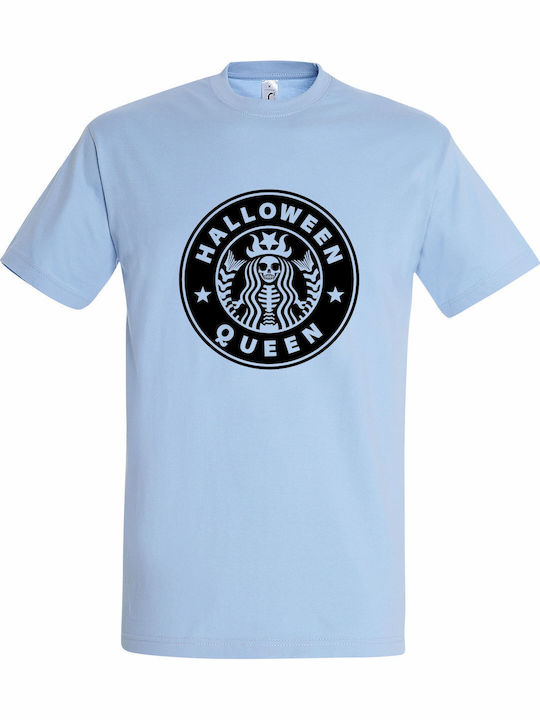 T-shirt Унисекс "Halloween Queen" Светлосин
