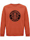 Unisex Organic Cotton Halloween Queen Sweatshirt Orange