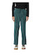 Women's Fabric Trousers Green