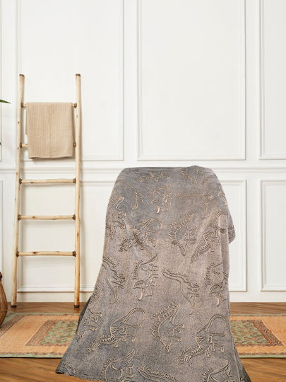 Decke Vlies Leuchtend Grey 200x150cm