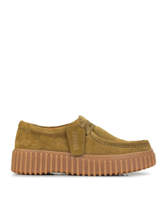 Clarks Torhill Bee Дамски мокасини в Зелен Цвят