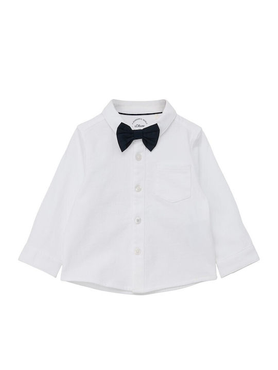 Kids Shirt Long Sleeve White