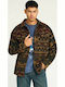 Long Sleeve Overshirt in Regular Fit Checked Dusty Olive Multi