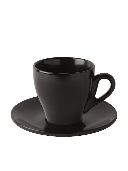 GTSA Φλιτζάνι Espresso από Πορσελάνη Μαύρο 70ml
