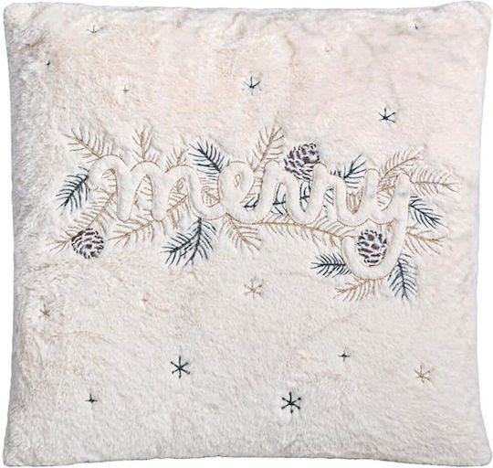 Fylliana Christmas Decorative Pillow Square White 45x45cm
