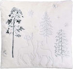 Fylliana Christmas Decorative Pillow Square Whi...